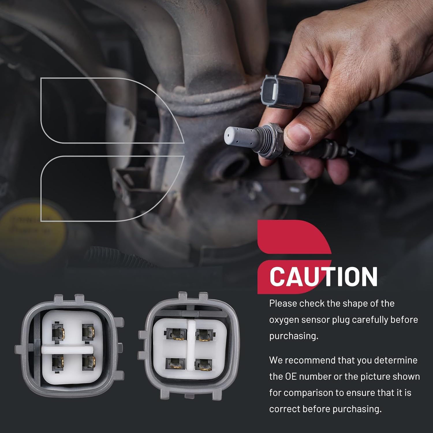 BDFHYK Oxygen Sensor Upstream Downstream O2, Compatible with Toyota Camry 2012-2017, Compatible with Scion tC 2011-2016, RAV4 2013-2018, compatible with Lexus ES300h 2013-2018, 250-54084,25054084 2PCS