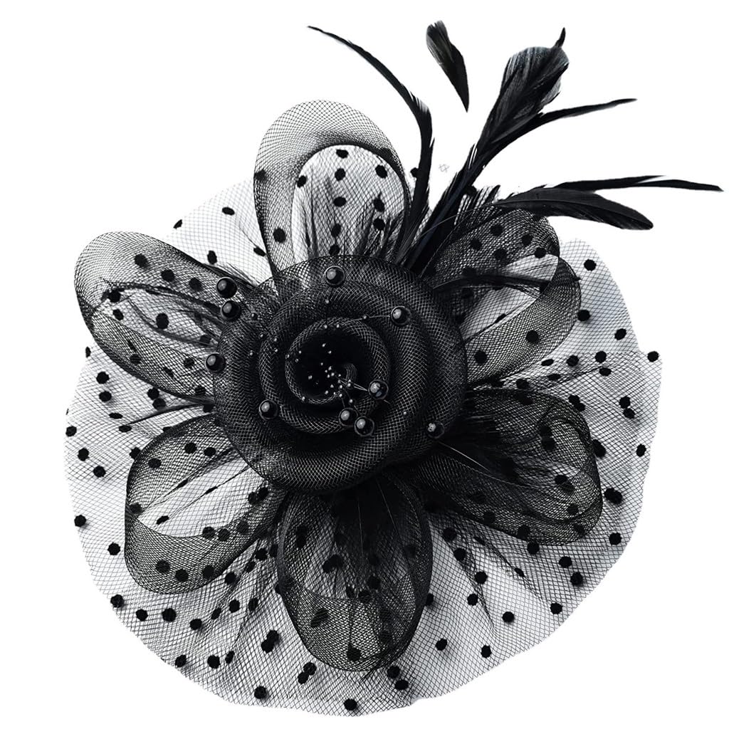 Coiffe de plumes raffinée et bibi chapeau haut de forme chic pour grand mariage