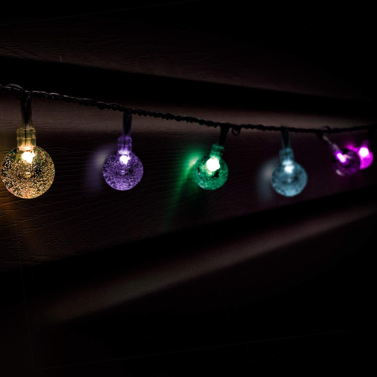 String Lights Plug in, Christmas Lights Outdoor 33 Ft 80 LEDs Fairy Lights Plug in, Globe String Lights with Remote Led Christmas Lights for Patio Gazebo Tree Garland Outdoor Decor (16 Colors)