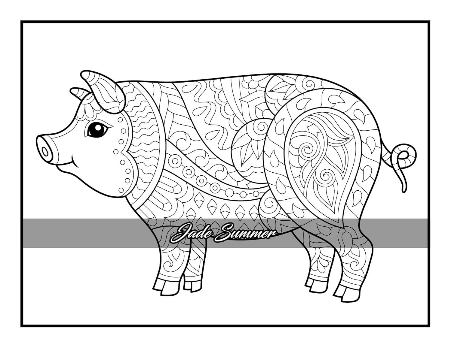 100 Animals: An Adult Coloring Book with Lions, Elephants, Owls, Horses, Dogs, Cats, and Many More! - Image 101