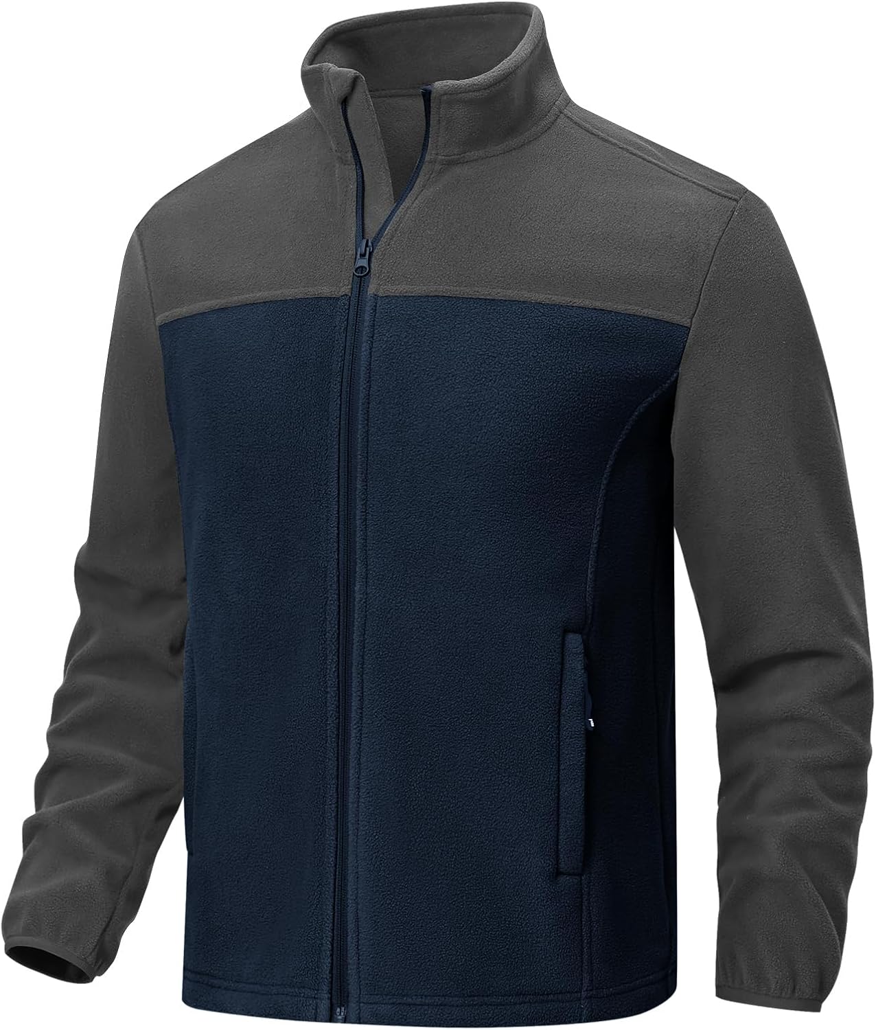 Rdruko Men's Fleece Jacket Full Zip Lightweight Warm Outdoor Hiking Casual Jacket