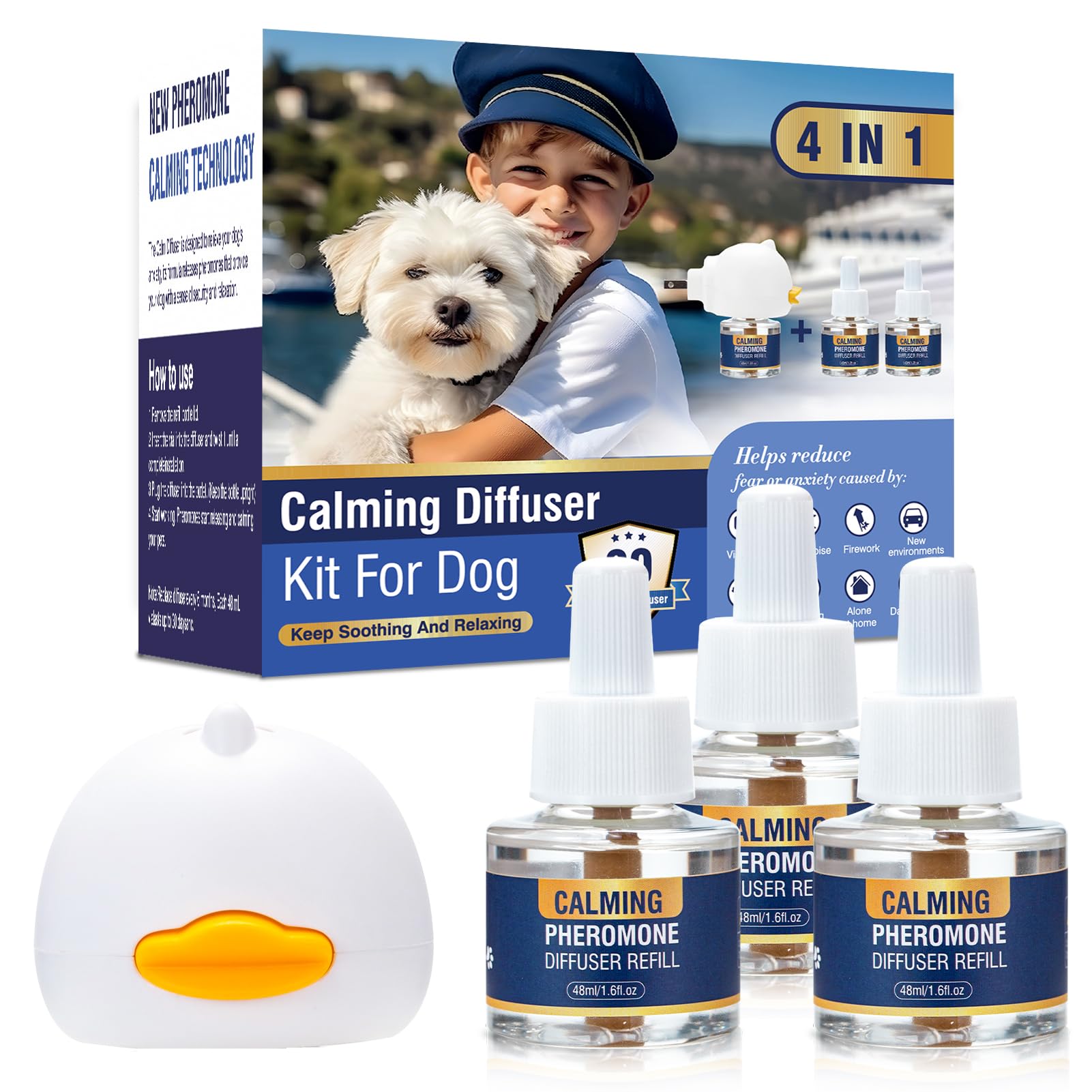 LKBHGF 4 in 1 Appeasing Pet Pheromones Diffuser