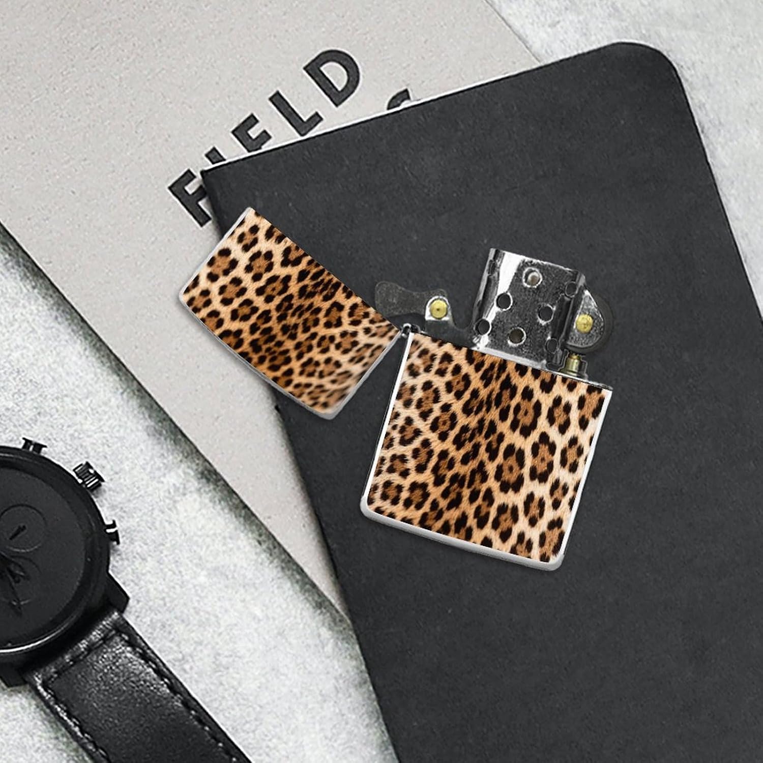 Classic Leopard Print Lighter Case Cover Holder Lighter Sleeve
