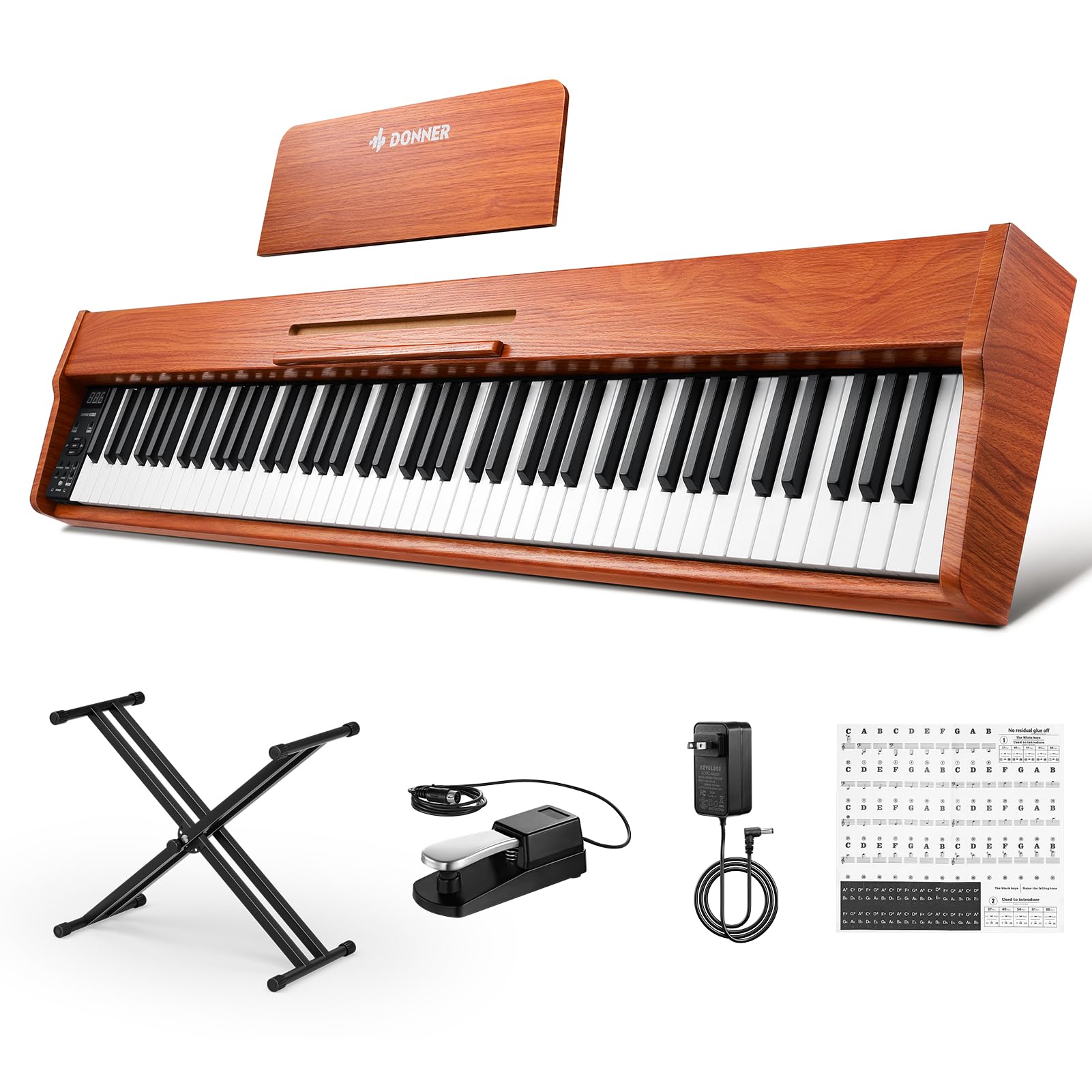 Donner DEP-1S Piano Digital de 88 Teclas Sensibles a la Velocidad