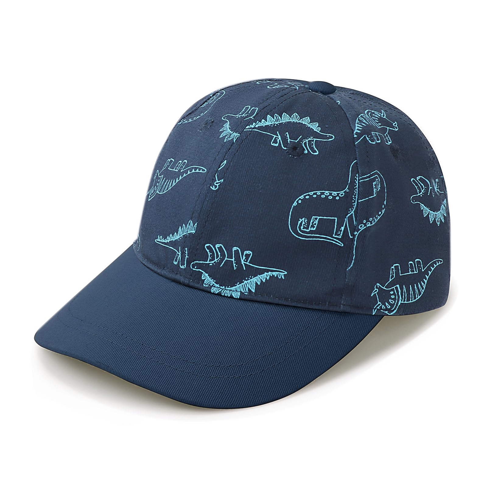 DRESHOW Toddler Baseball Cap Baby Sun Hat Cute Dinosaur Patterned Caps Unisex Baby Trucker Hats Infant Toddler Kid Hats for Boys Girls