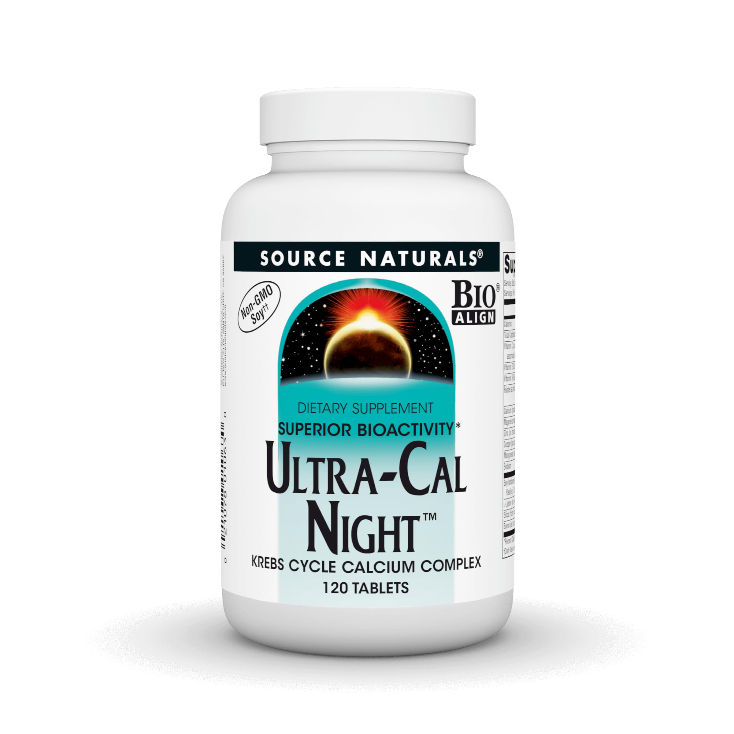 Source Naturals Ultra Cal Night - Krebs Cycle Calcium Complex - 120 Tablets