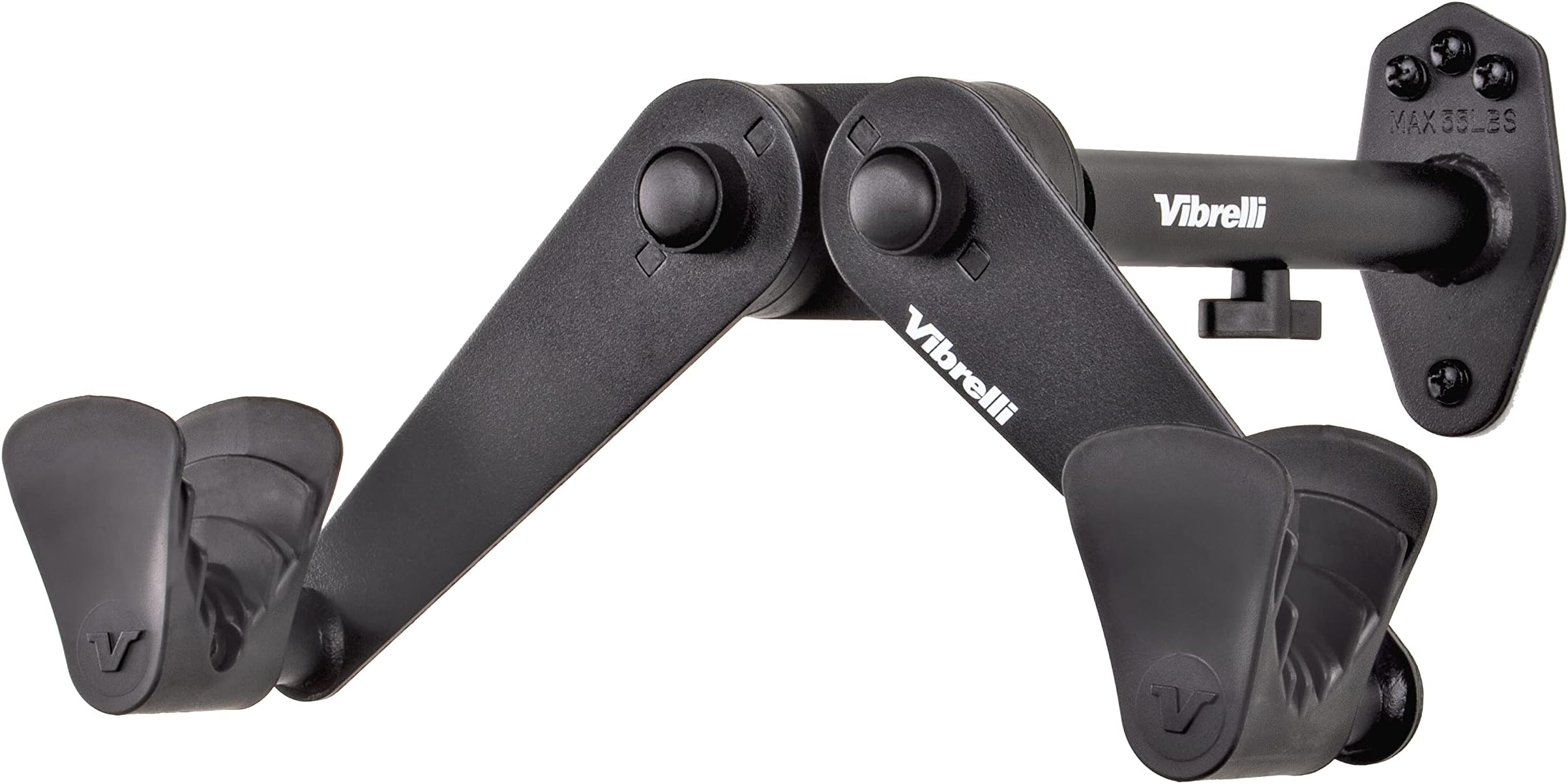 Vibrelli Bike Wall Mount - Horizontal Storage Rack for Hanging Bicycles in Home or Garage - Adjustable Bike Hanger, Holder - Wall Bike Rack Hooks for Bicycles - Mountain, Road, Hybrid