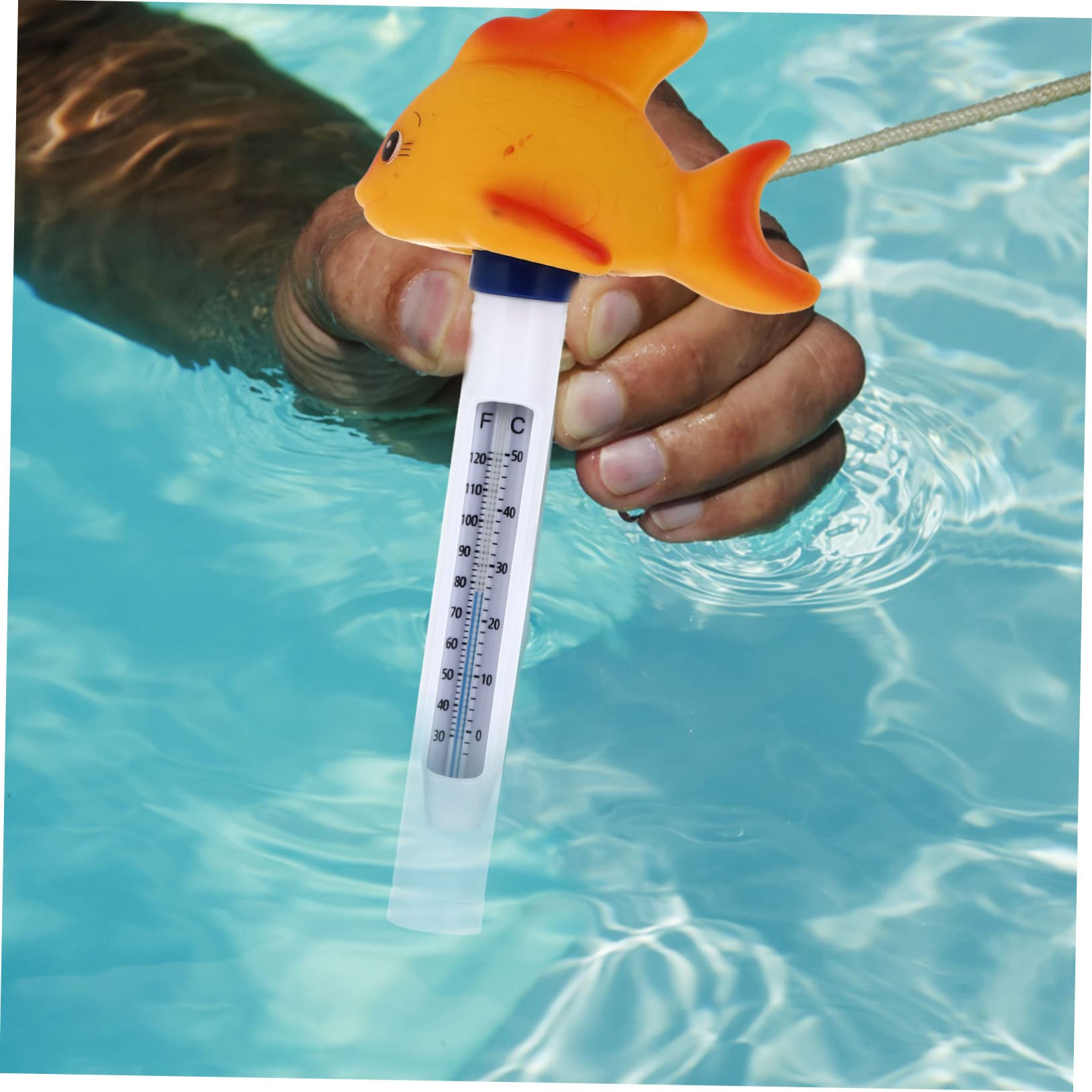 BESPORTBLE 5 Pièces Thermomètre Piscine Numérique Jouets D'animaux Piscine Flottante De Dessin Animé Jouet D'extérieur Étang Bain Plastique Oiseau De Flamme Gonflable