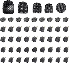 60 Pcs Heel Cap, Heel Shoes Heel Cap Five Sizes in Heel, with Safety As The Core, Thanks to Special Anti-Slip Surfaces, It Applies to Various Scenarios Black
