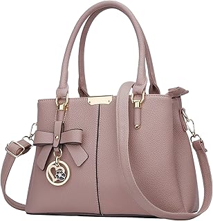 KKXIU 3 Zippered Compartments Purses and Handbags for Women Top Handle Satchel Shoulder Ladies Bags