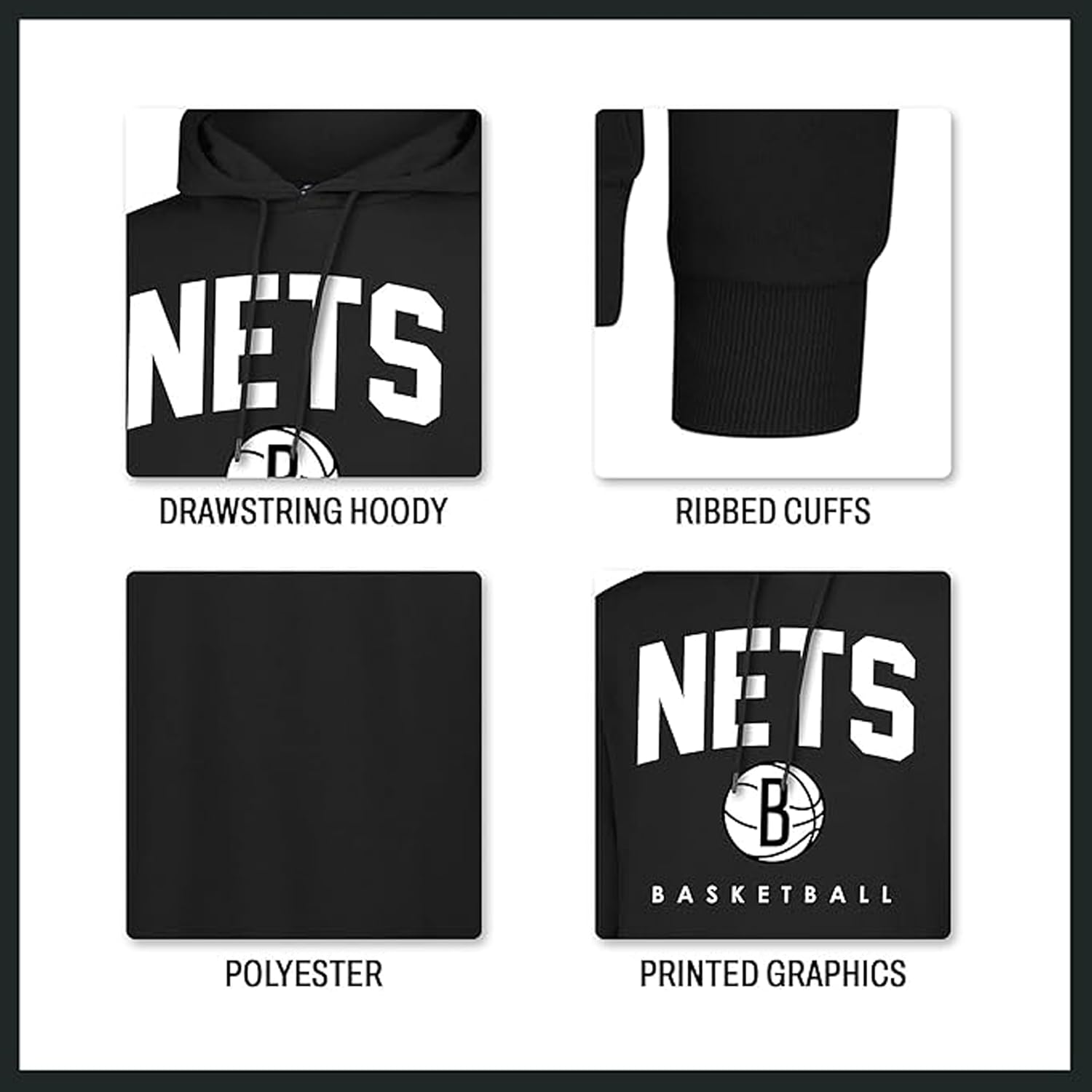 Ultra Game Men' s NBA Official Super Soft Teamster Hoodie Sweatshirt - Image 5