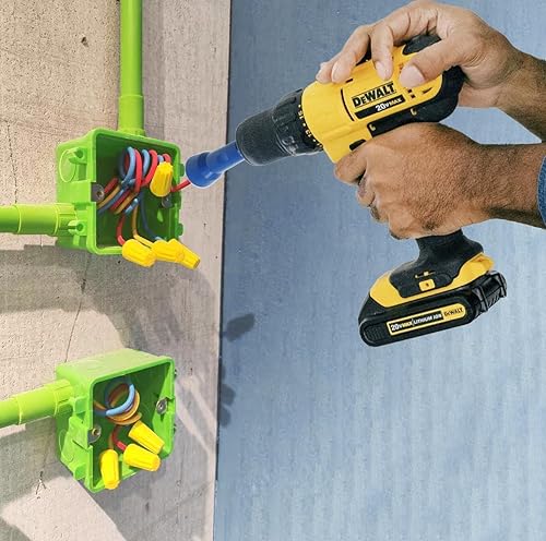 Miniatura 4 de MAICON - Tornador de tuercas, tornador de tuercas para taladro, herramienta de tornado de tuercas, 1 destornillador de tuerca azul con portabrocas