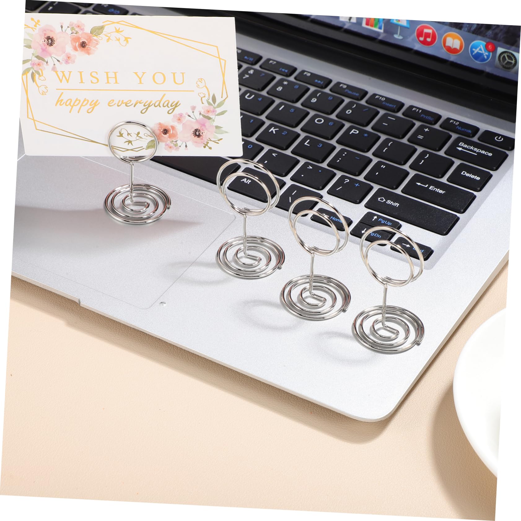 IMIKEYA 2 Ensembles Porte Cartes De Table Argenté Lot De Supports Pour Noms Et Photos Accessoire Élégant Pour Fêtes Et Restaurants 50 Pièces * 2