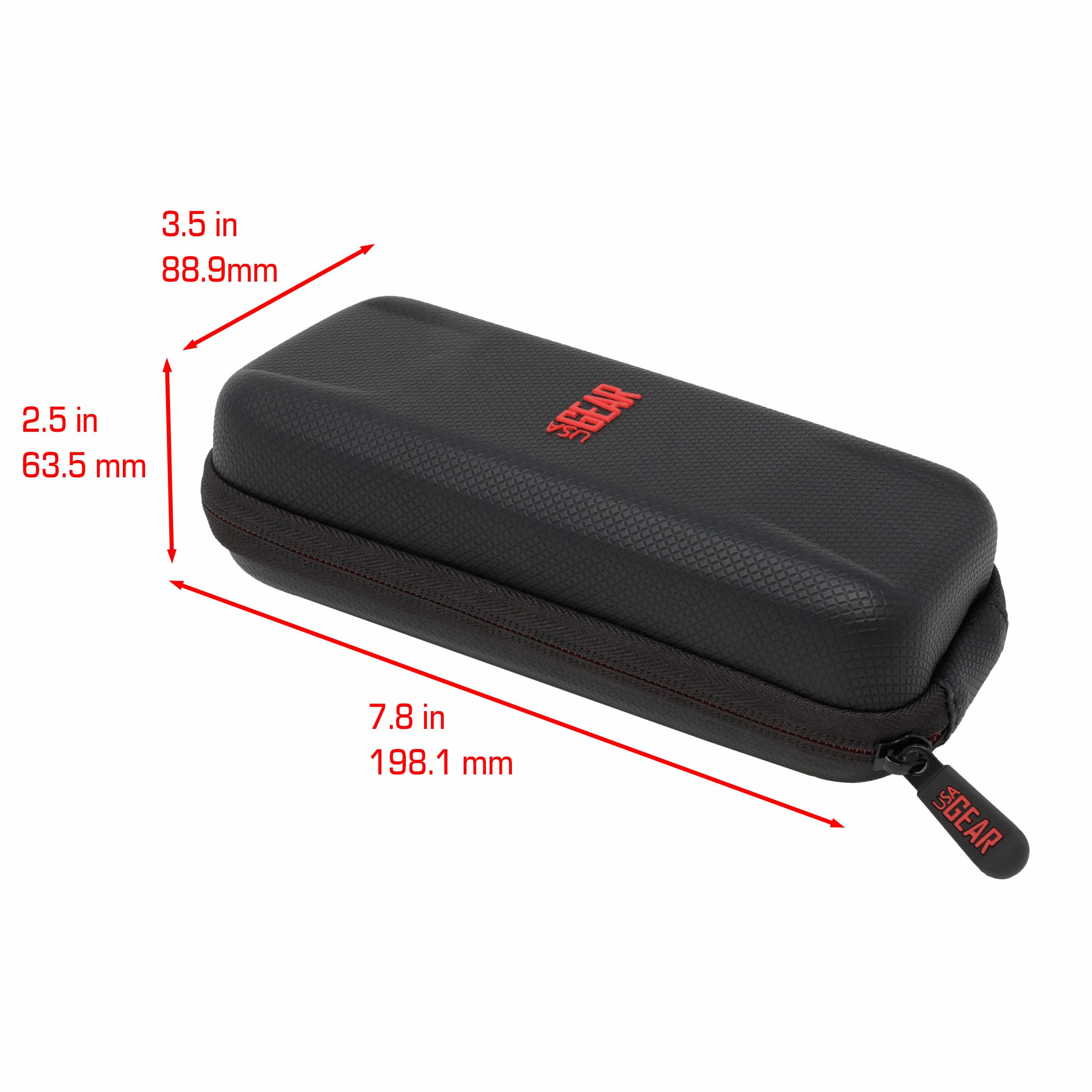 USA Gear Funda para Dardos - Estuche 3 Dardos de Punta Blanda con Compartimento Puntas de Plástico, 12 Ranuras Plumas, Varillas y Otros Accesorios - Diseño de Espuma con Cierre Seguridad (Rojo) — view 5