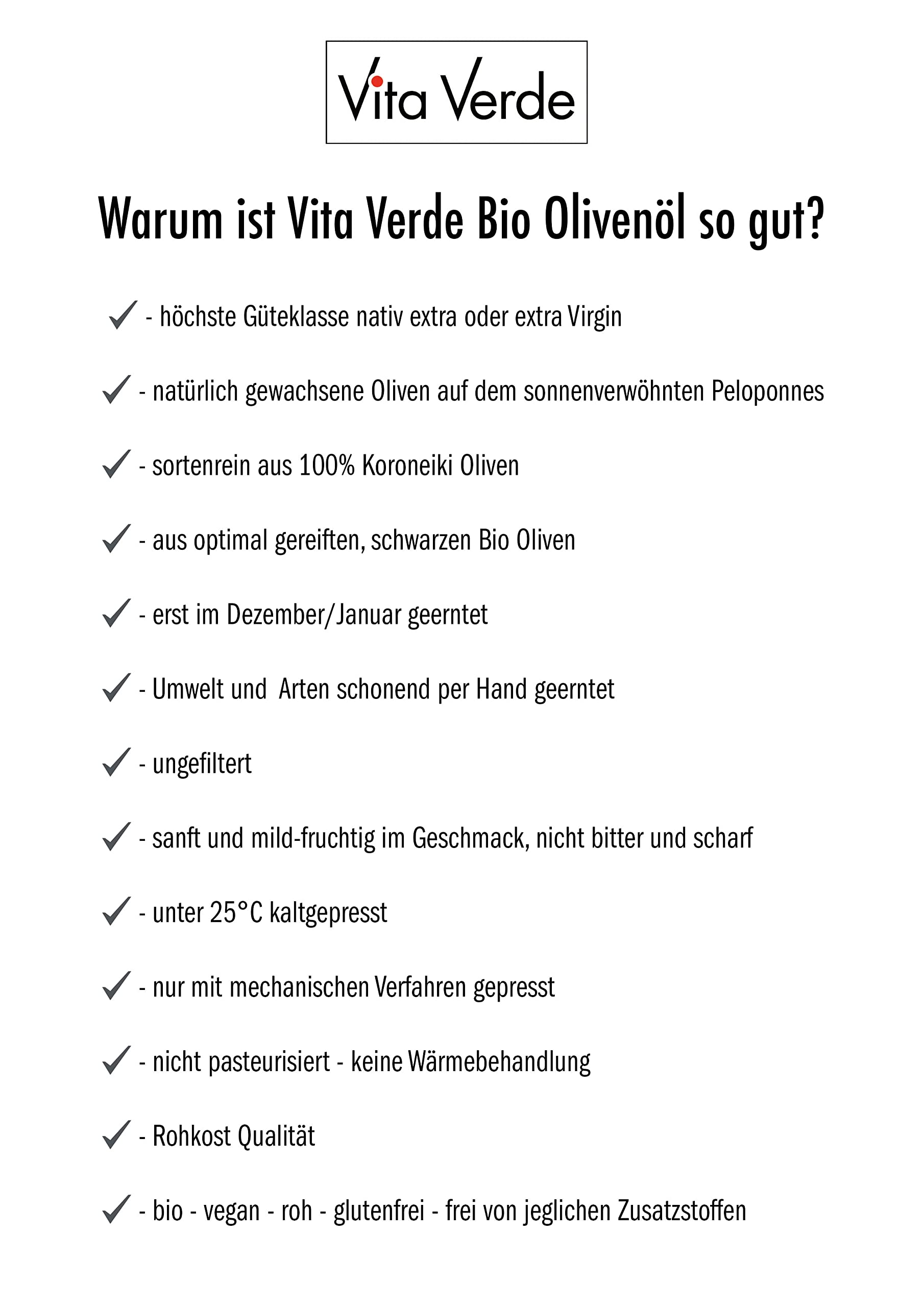Vita Verde Bio-Olivenöl nativ extra 3l