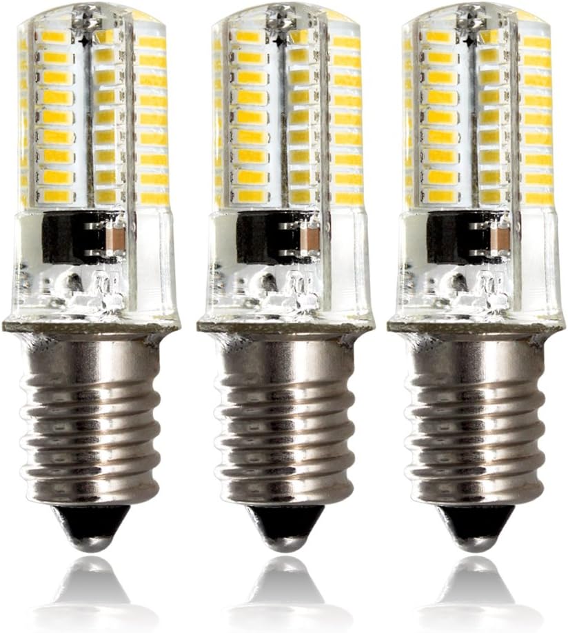 ZEEFO 3 Pack E14 LED Bulbs, Dimmable 220V 4W Warm White 3000K, 72 X 4014 SMD Energy Saving Light Bulbs (35W Halogen E14 Light Bulbs Equivalent) Bulbs For Home, Light Fitting, Crystal Ceiling Light [Energy Class A+]
