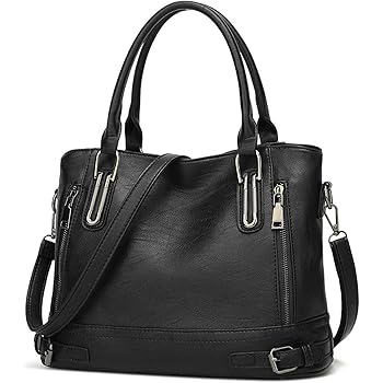 Sac à Main Femme Bandoulière En Cuir PU - Fourre-tout Moyen, Vintage, Neuf