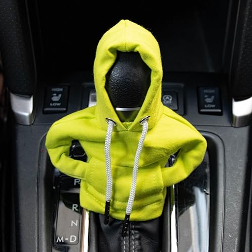 Miniatura 8 de PSLER Sudadera con capucha elegante y linda para coche, pomo de palanca de cambios, cubierta de pomo de palanca de cambios, sudadera con capucha de