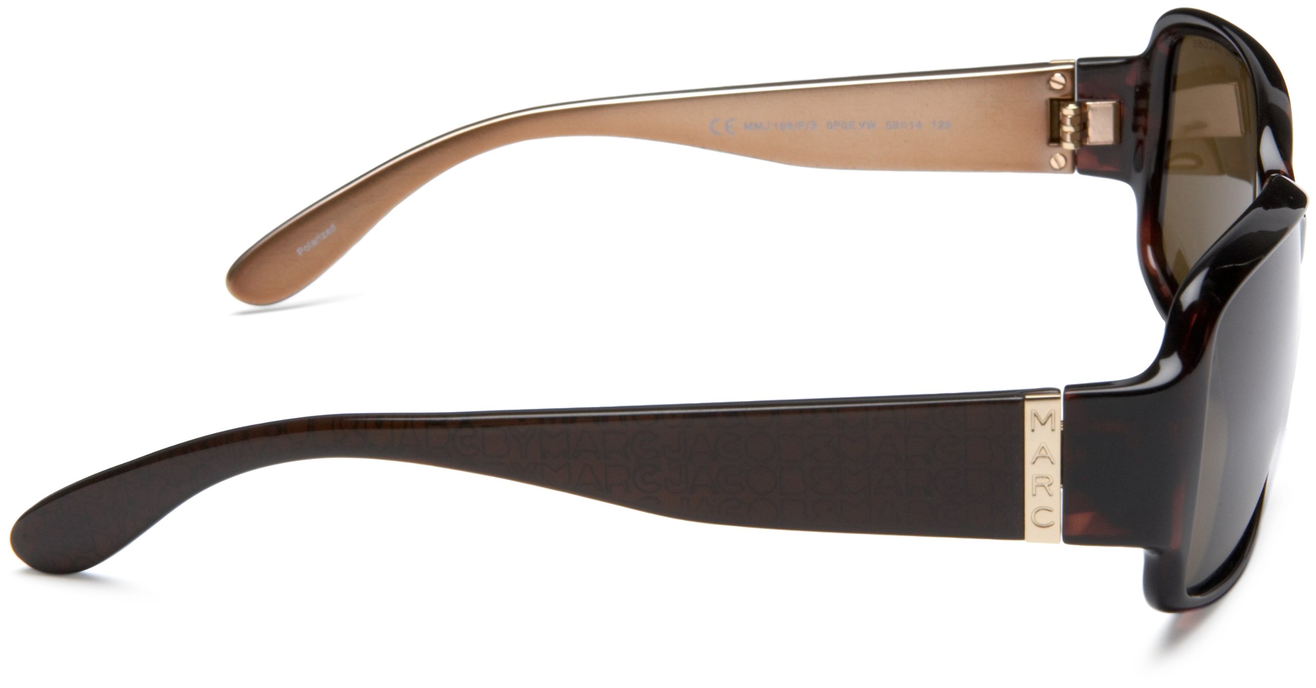 Marc By Marc Jacobs Womens Polarized Sunglasses Frames‎ Only MMJ 168/P/S Marc By Marc Jacobs Womens Mmj 168 S Polarized Rectangular  main image 3