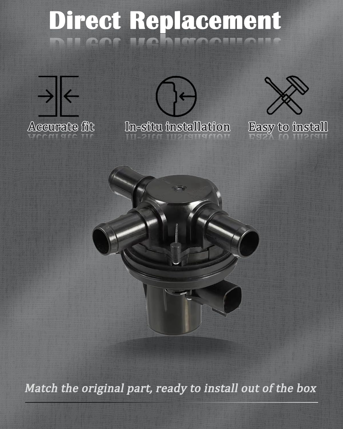 3 Way Heater Control Valve Compatible with 2013-2018 Ram 1500 2500 3500 4500 3.6L V6 5.7L V8,Replace# 52014892AC, 52014892AA, 52014892AB, Coolant Bypass Valve