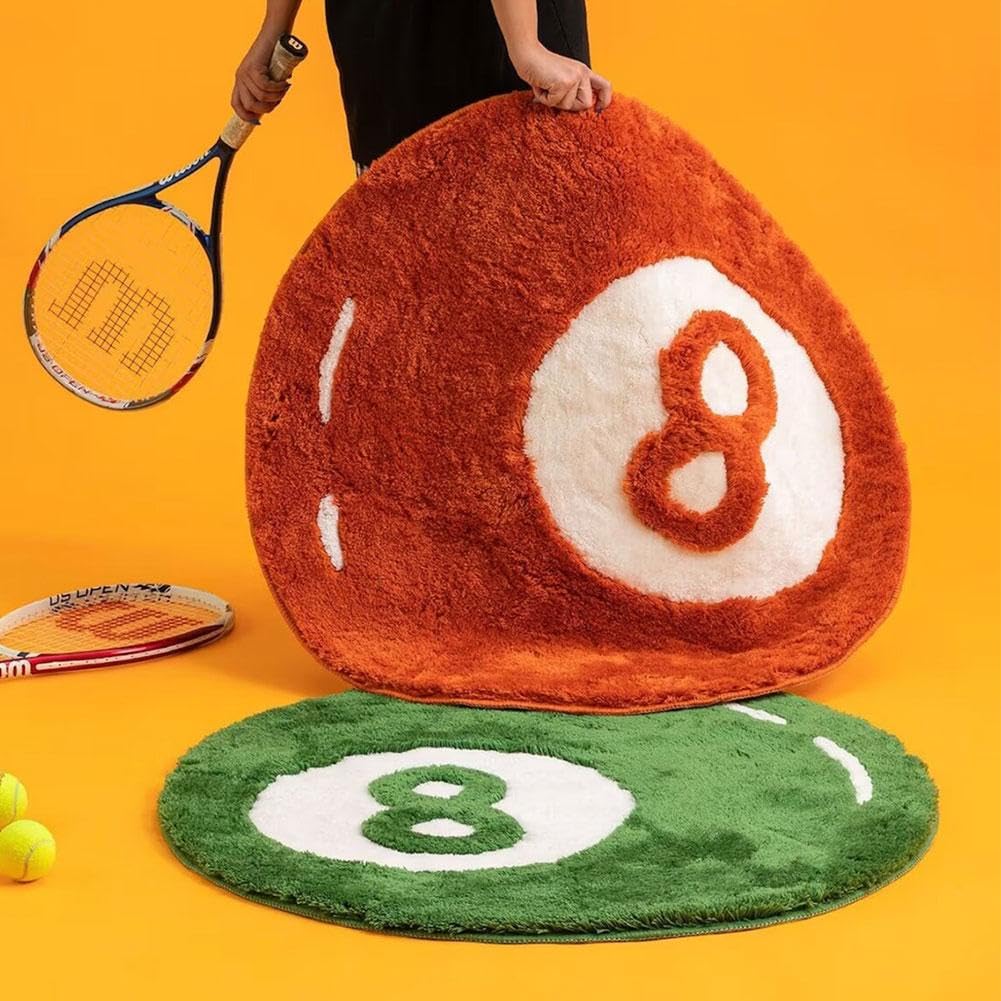 Simulatie Biljart 8 Ball Tapijt Ronde Tuften Zachte Stoel Pad Antislip Bad Vloermat voor Kinderkamer Zwart Tapijt Zwart Cirkel Tapijt voor Woonkamer Simulatie Biljart 8 Ball Tapijt Ronde Tuften Zachte Stoel Pad Antislip Bad Vloermat voor Kinderkamer Zwart Tapijt Zwart Cirkel Tapijt voor Woonkamer
