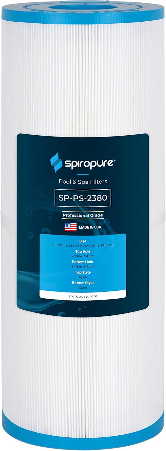 SpiroPure Replacement for Unicel C-4637 Pleatco PRB37-IN Filbur FC-2380 Pentair Rainbow Dynamic Series I RDC-25 R173430 M-4336 111793 Hot Tub Spa Pool Cartridge