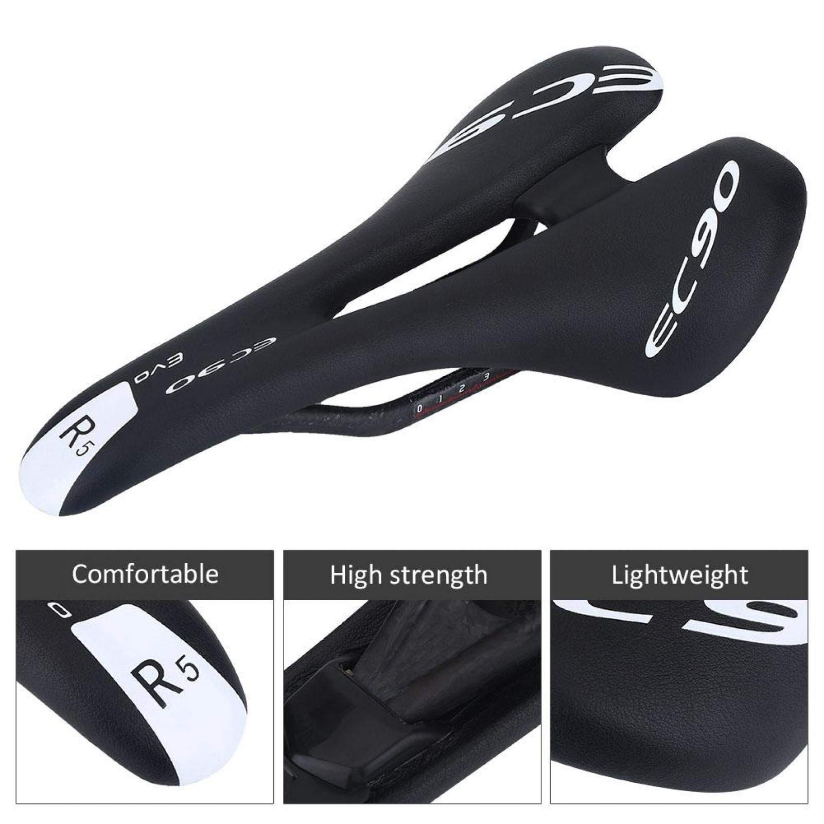 Sella per bicicletta, accessorio di ricambio ultraleggero in fibra di carbonio per mountain bike e bici da strada.