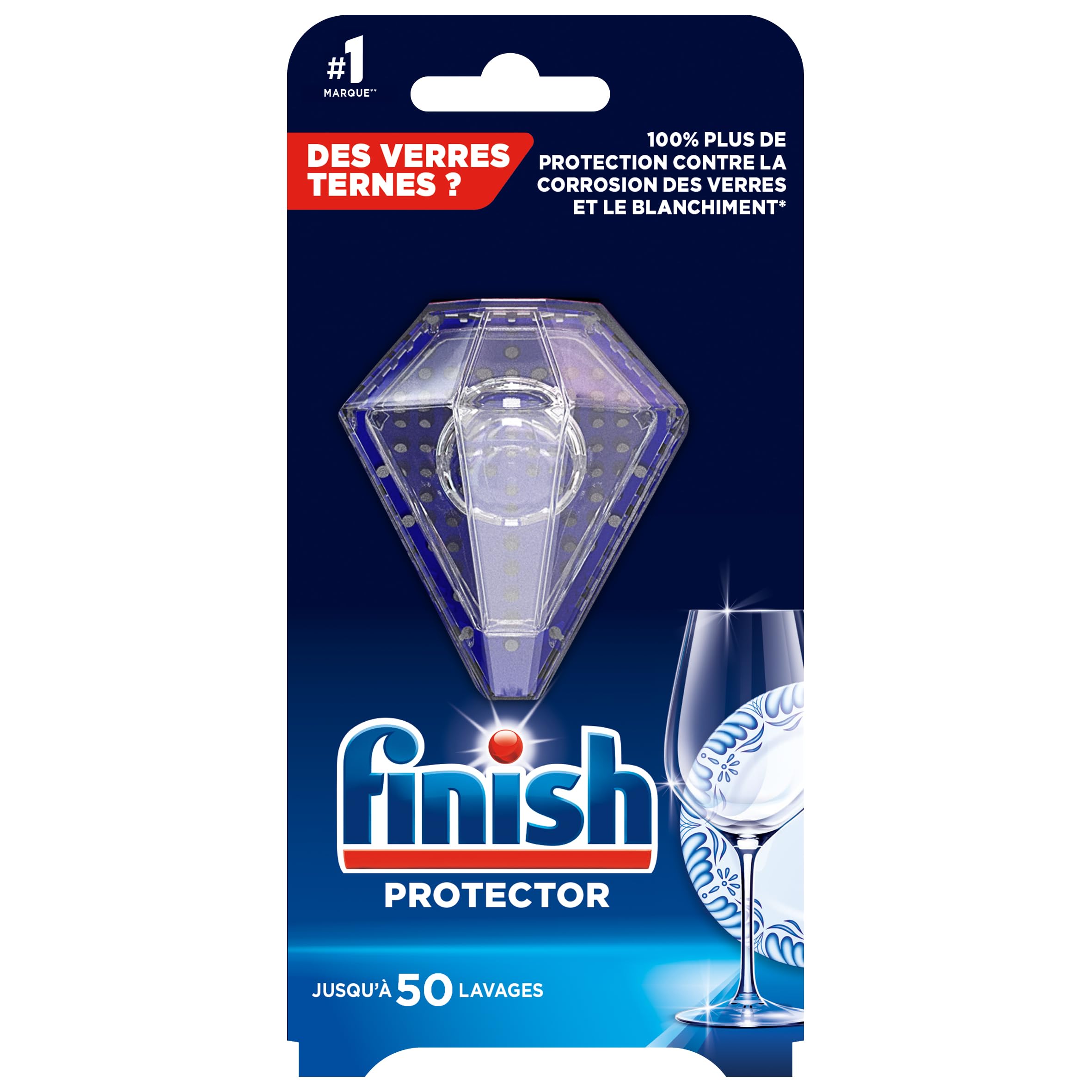 Finish Protector - Protection Des Verres Et De La Vaisselle - Produit Lave Vaisselle - Complement Pastille Lave Vaisselle - Lot de 4
