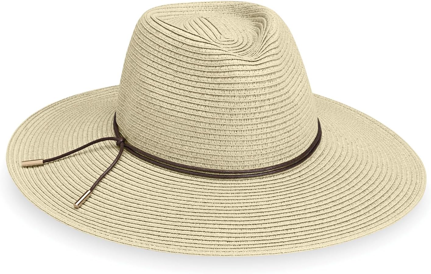 Wallaroo Hat Company Women’s Montecito Fedora – UPF 50+ UV Protection, Wide Brim, Medium Size, Packable, Adjustable Sun Hat