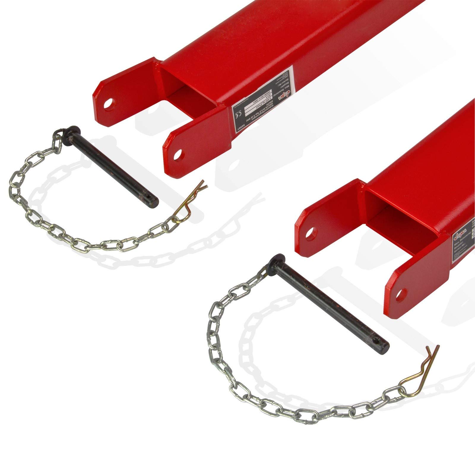 2 x Stapler Gabelstapler Gabelverlängerungen Gabelschuhe Zinkenverlängerung Verlängerung für Staplergabel 180x12,5x7,2 Typ 2 (2 Stk)