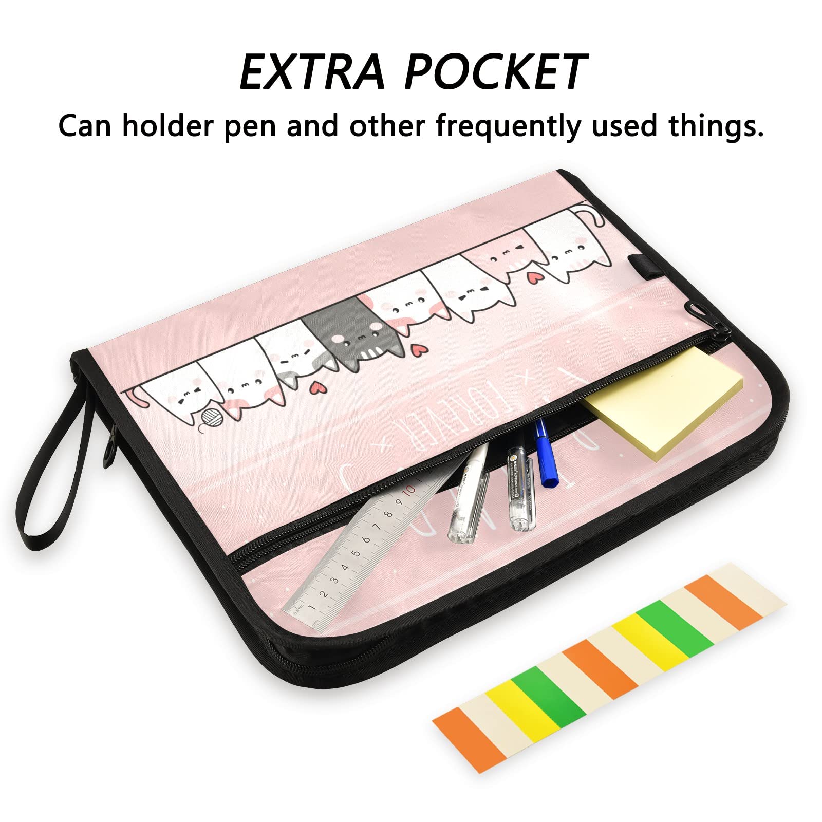Amazon.com : Cute Kitty Cat Pink Expanding Accordion File