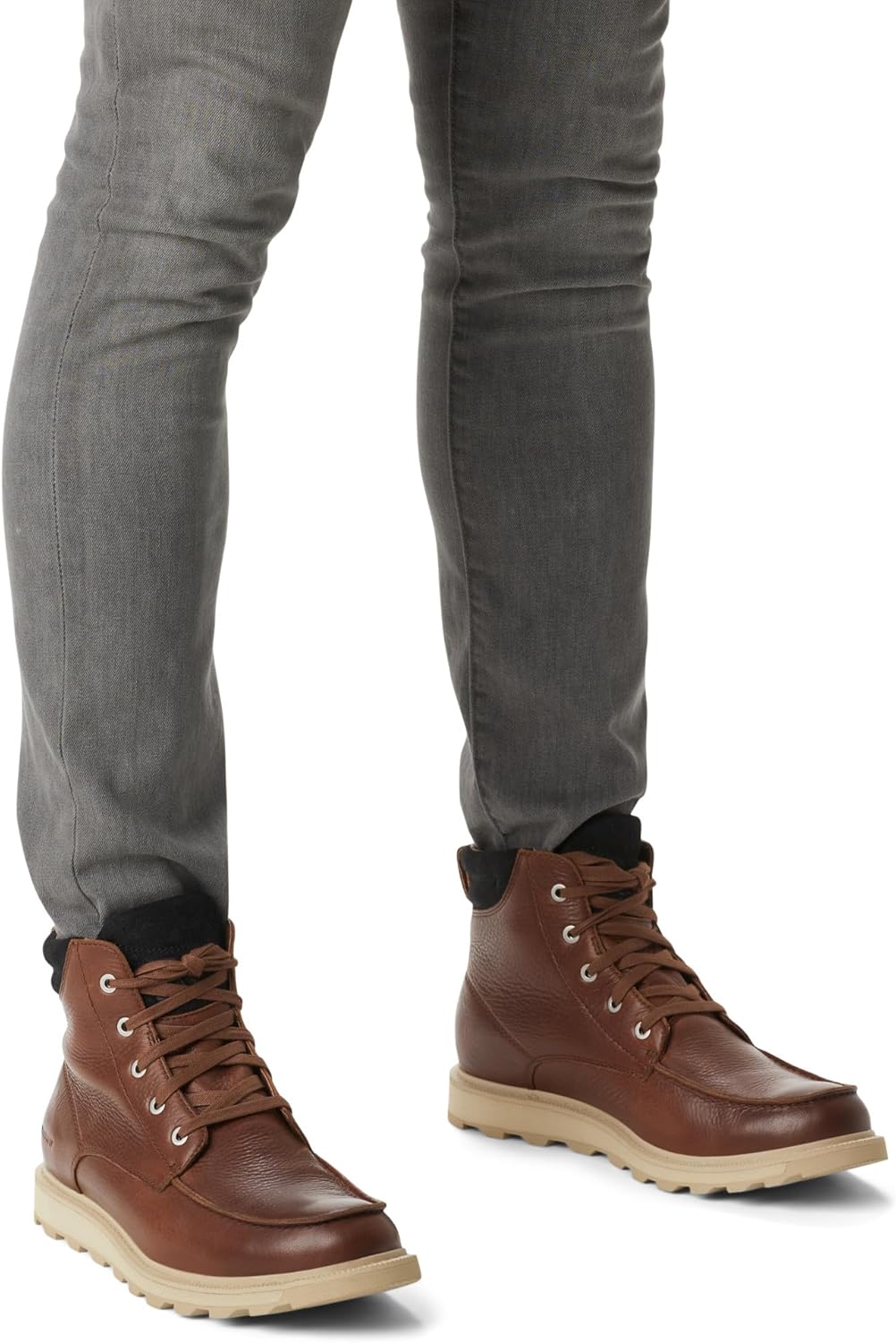 SOREL Men's Madson ll Moc Toe Waterproof Boot 7 Gaucho Tan Oatmeal