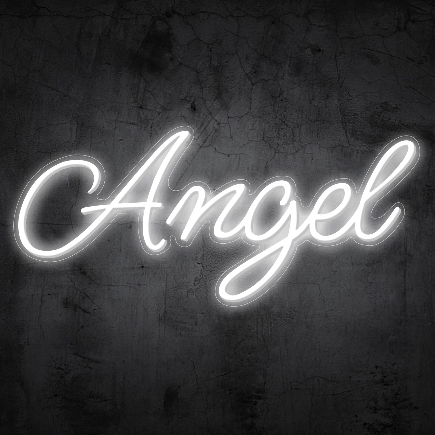 ネオンサイン 白色 装飾壁 結婚式 インテリア14＊7インチ オーダーメイド Amazon.co.jp : エンジェルレターネオンサイン、教会イエス