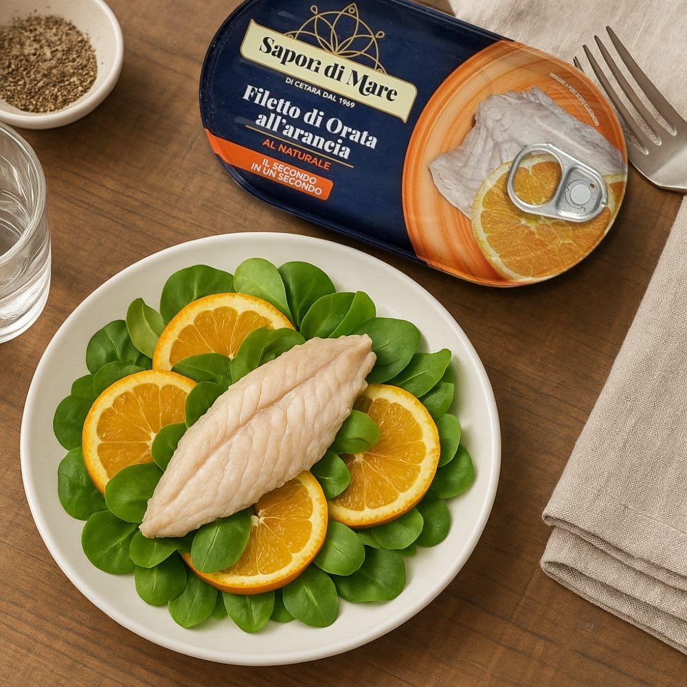 Sapori di Mare | Filetto di Orata all'arancia al naturale 150 g, Made in Italy - 3