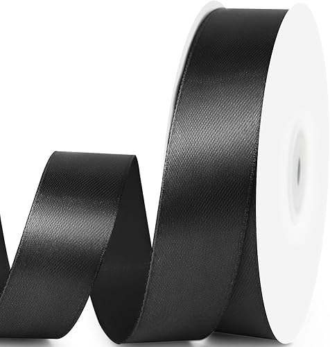 Miniatura 151 de Cinta de satén de 5/8" x 100 yardas - Cinta de seda naranja otoñal con carrete - Ideal para envolver regalos, ramos florales, manualidades