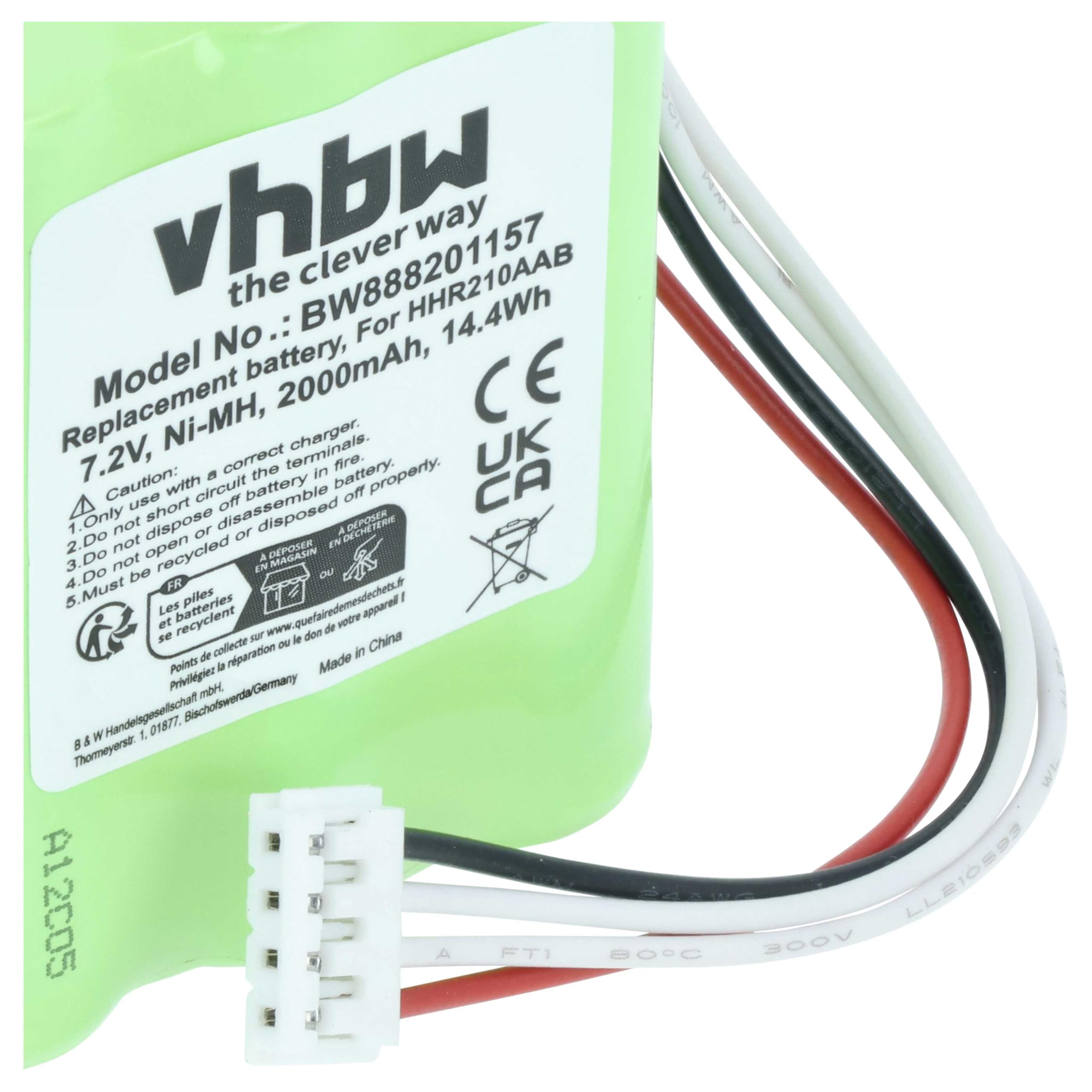 vhbw 1x batería Compatible con Korg PA3X, PA3X 61, PA3X 76 teclados (2000 mAh, 7,2 V, NiMH)