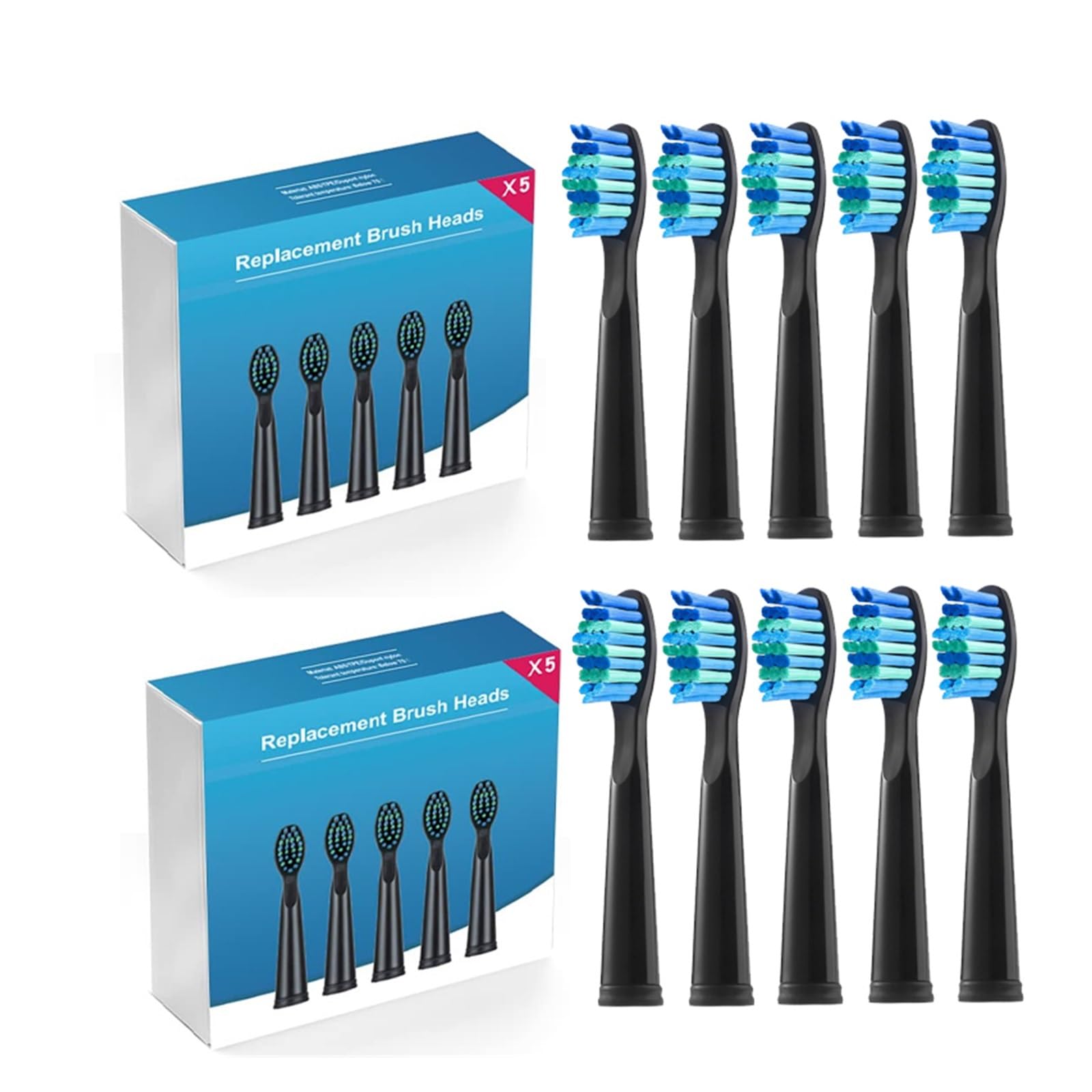 Cabezales de cepillo de dientes eléctricos, compatibles con Fairywill, | FW-D1/FW-D3/FW-D7, Compatible con SEAGO, SG910/507/958/515/949/575/551(20 PCS PK)