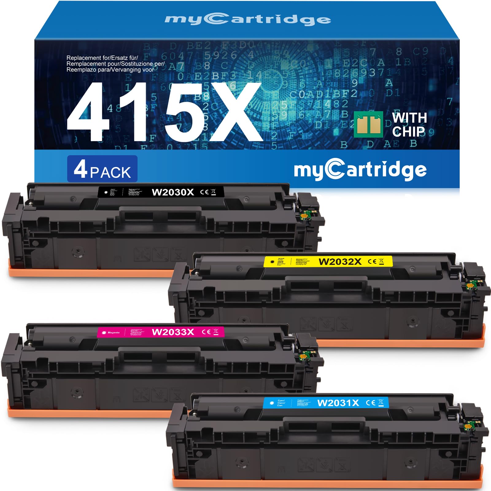 myCartridge 117A Toner (con Chip) Sostituzione di Tóner HP 117A Compatible de HP Color Laser MFP-178NW MFP-179FNW 150NW 150A (Negro/Amarillo/Cian/Magenta) — view 14