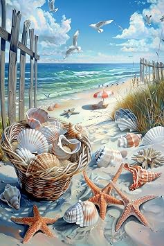 Beach Shell Jigsaw Puzzle 1000 Piece - Home Decor - High Difficulty Puzzles Gifts