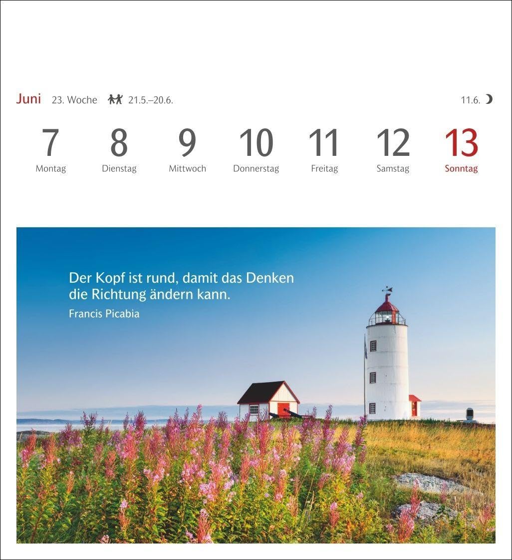 Momente des Glücks Postkartenkalender 2027 - Wochenkalender mit Zitaten, mit 53 Postkarten: Positive Stimmung und Zufriedenheit im Postkartenformat. ... und schönen Fotos zum Sammeln und Verschicken