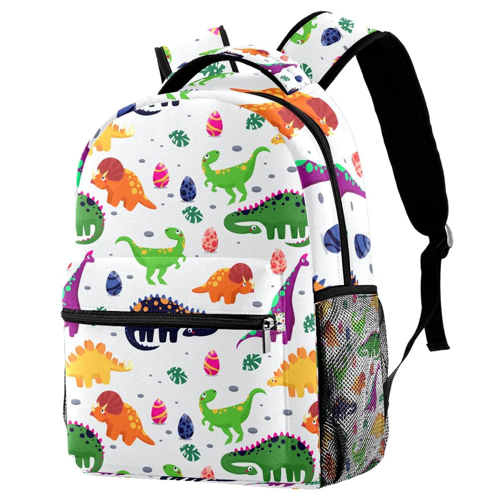 Sac à dos ordinateur portable à motif dinosaure mignon, le choix multicolore et décontracté
