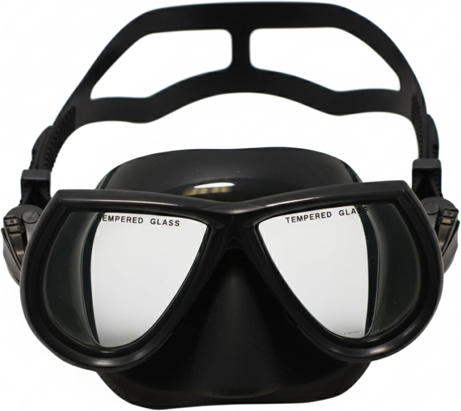 Scuba Choice Low Volume Silicone Spearfishing Mask - Clear Tempered Glass, Comfort Fit for Freediving & Scuba Diving