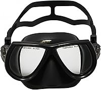 Scuba Choice Low Volume Silicone Spearfishing Mask - Clear Tempered Glass, Comfort Fit for Freediving & Scuba Diving