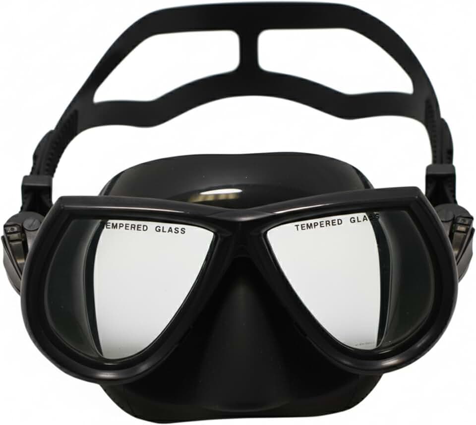 Scuba Choice Low Volume Silicone Spearfishing Mask – Comfortable Fit & Clear Vision for Freediving