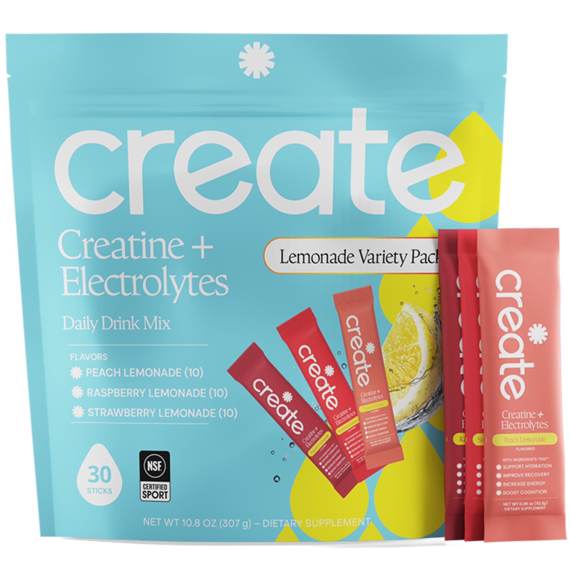 Create Creatine + Electrolytes – Energy & Strength – Lemon Lime — Amazon image 11