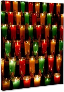 3dRose, Quebec, Saint Anne of Beaupre basilica, candles-CN10 CMI0494 - Cindy Miller Hopkins, Museum Grade Canvas Wrap 16x20