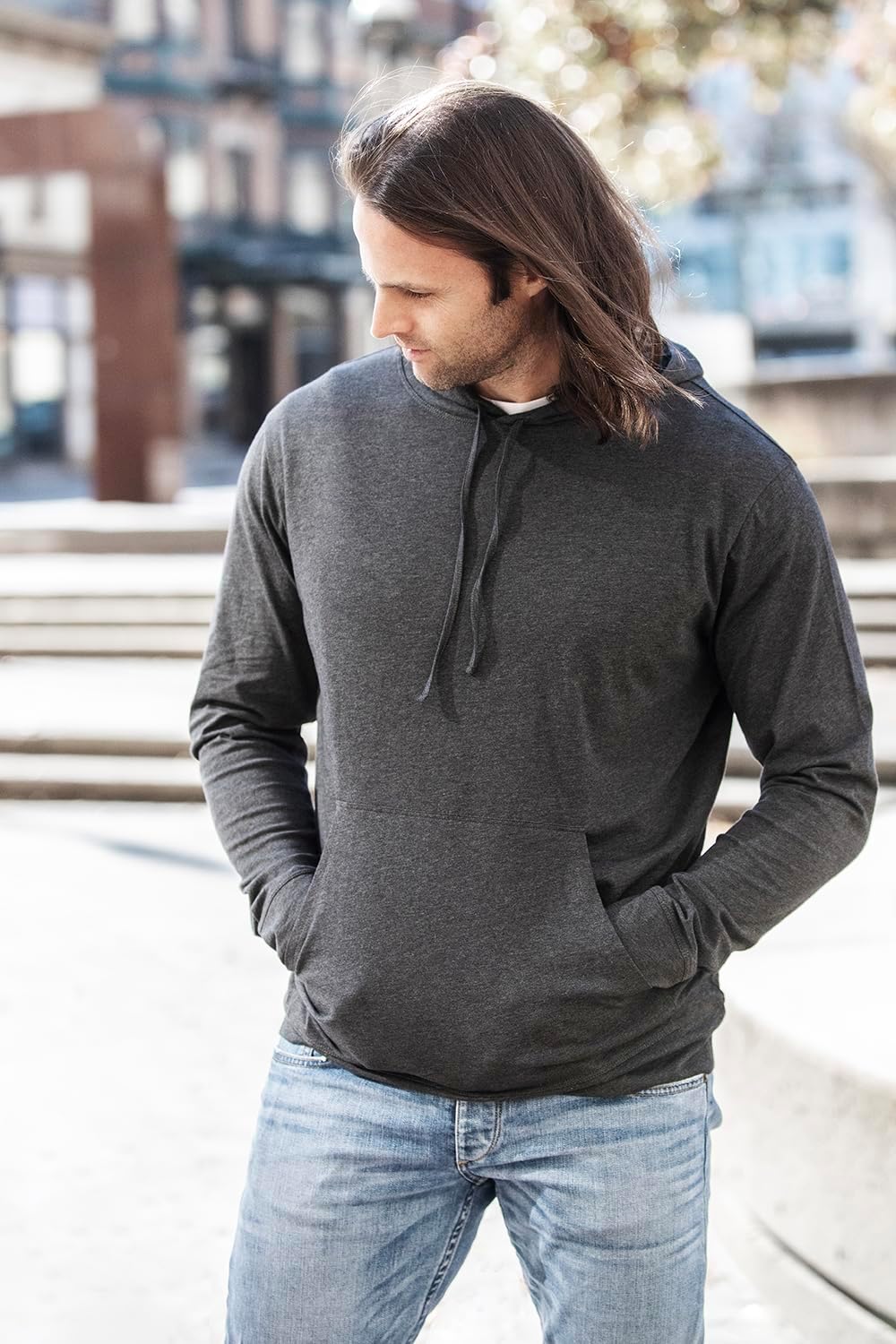 Fair Indigo Unisex Organic All-cotton Pullover Hoodie