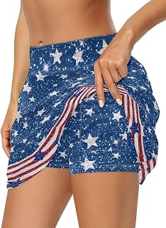 Women High Waisted Tennis Golf Skirts with Pockets Shorts Casual A-Line Athletic Skort for Running Workout XS-3XL