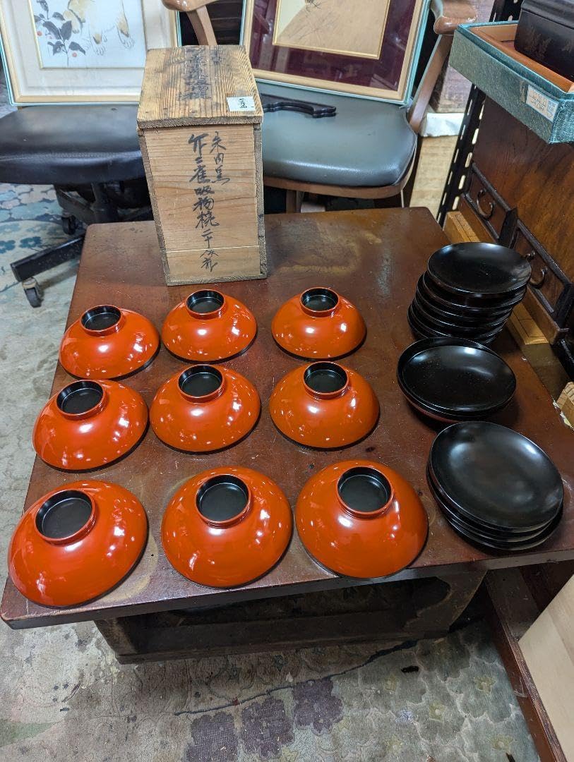 未使用 茶道具 平安堂造 網雲錦 小吸物椀 5客組 木製漆器 宮内庁御用達 共箱 茶道具 平安堂造 網雲錦 小吸物椀 5客組 木製漆器 宮内庁御用達