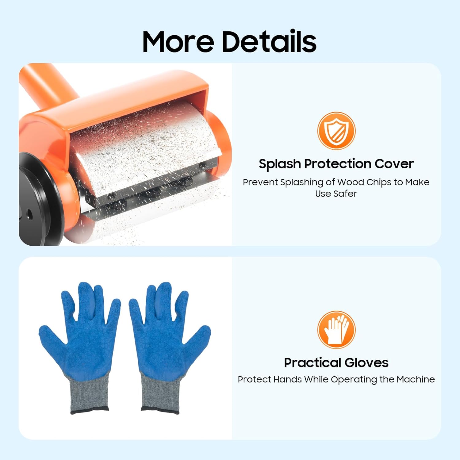 Log Peeler Steel Log Debarker Peeler Multifunctional Chainsaw Debarking Attachment Wood Debarking Tool W/4 Blades V-Belt Driven Log Peeler for Timber Processing